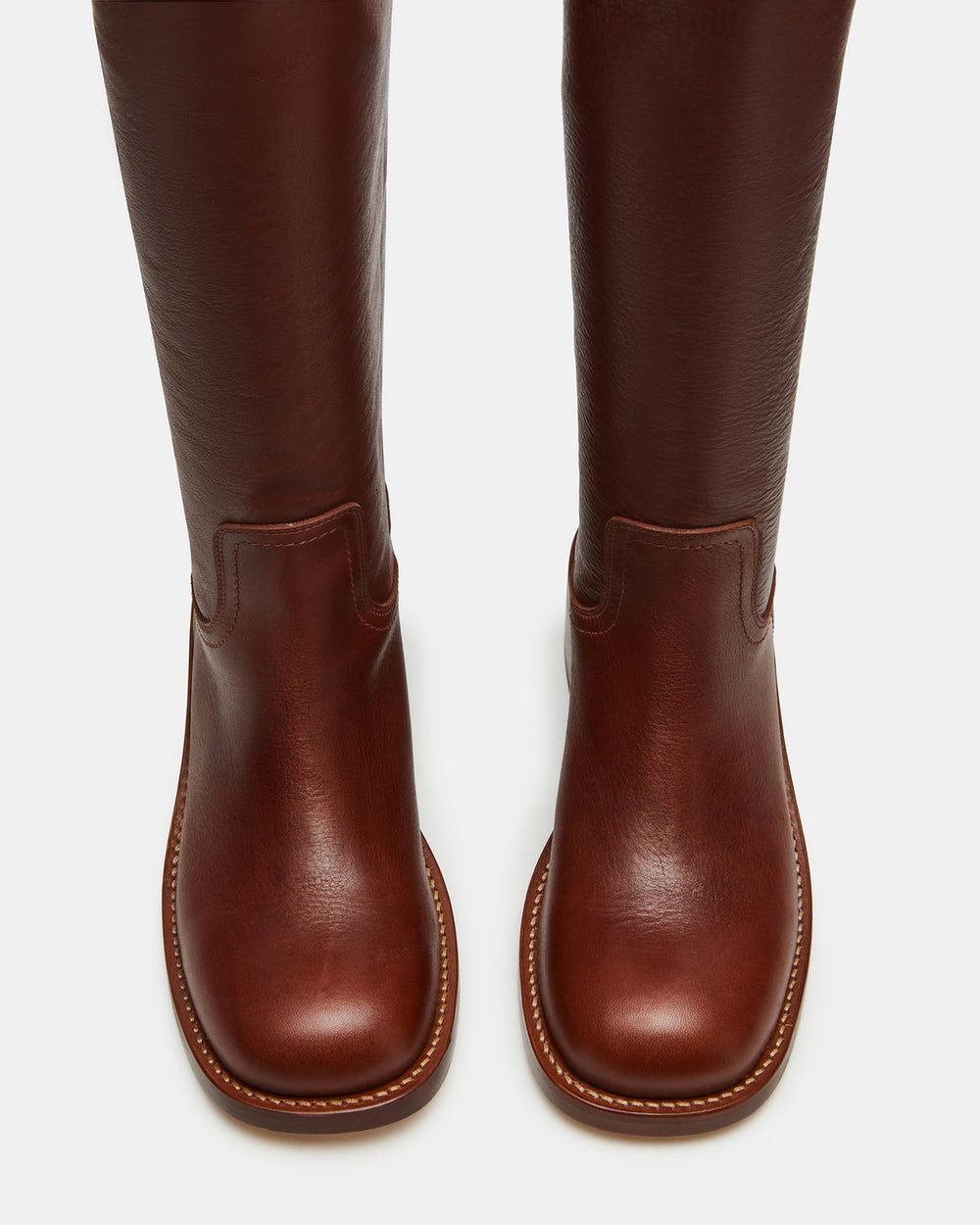 RIGGS Rust Leather Square-Toe Women's Boot
