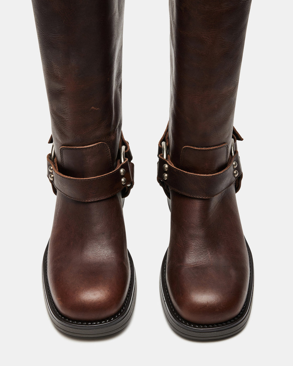 ASTOR Brown Leather Knee-High Boot | Women's Boots