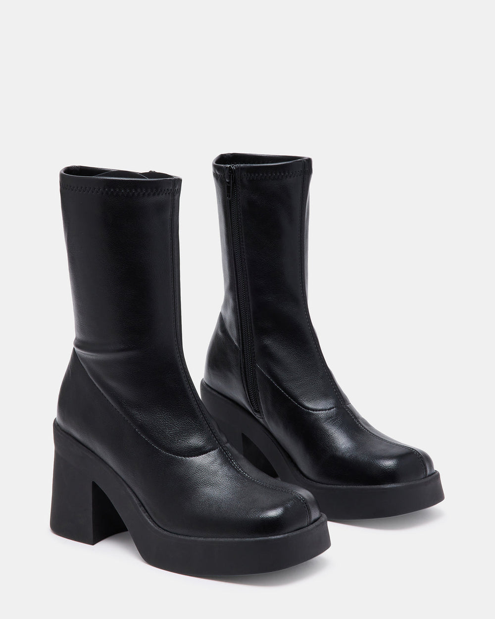 KLAYTON Black Platform Ankle Boot | Women's Booties