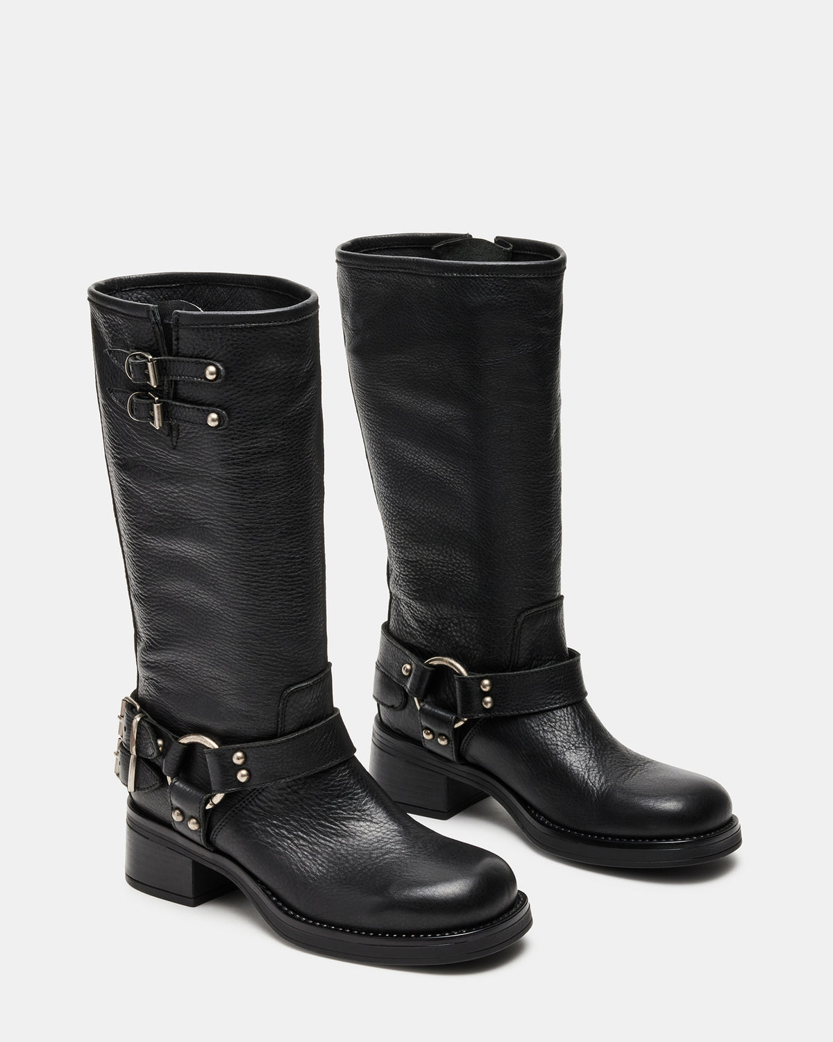 ASTOR Black Leather Knee-High Boot | Women's Boots