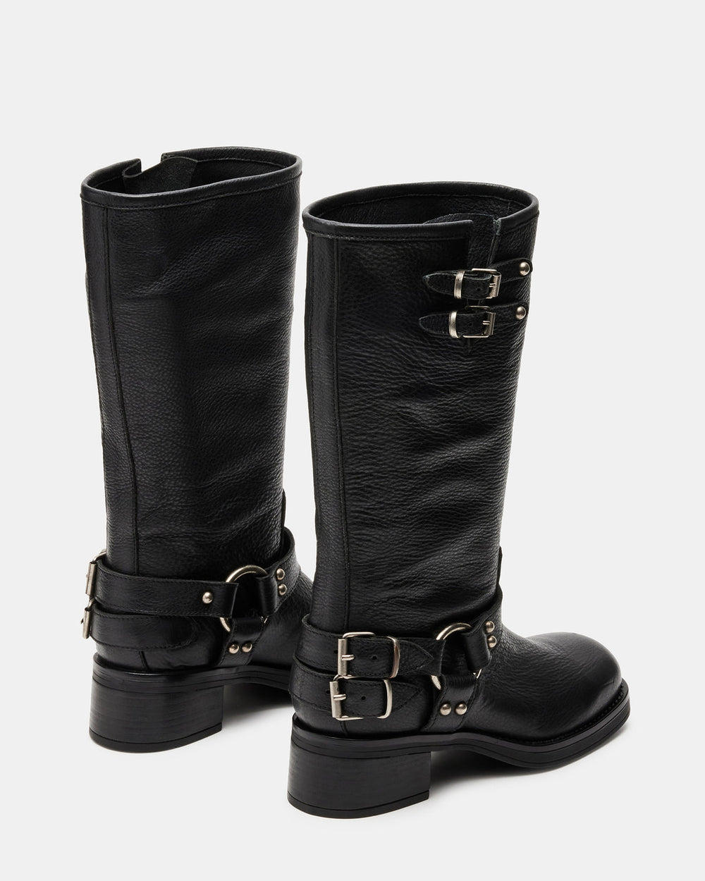 ASTOR Black Leather Knee-High Boot | Women's Boots
