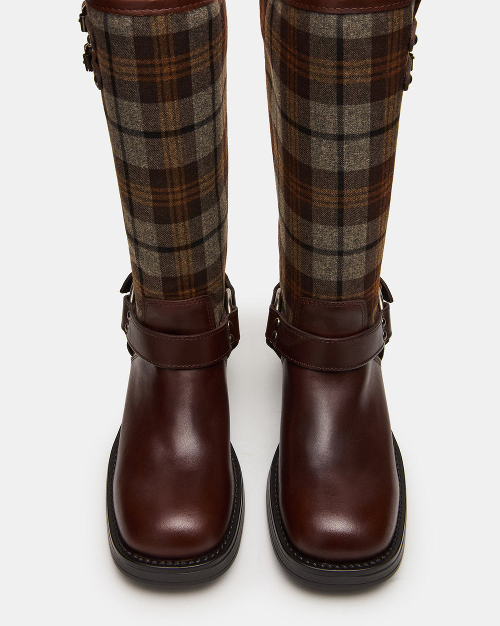 ASTOR Flannel Brown Multi Knee-High Women's Boot