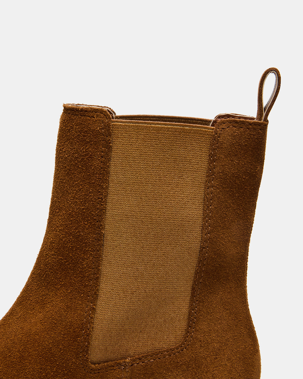 KAPLAN Camel Suede Chelsea Block Heel Women's Ankle Boot