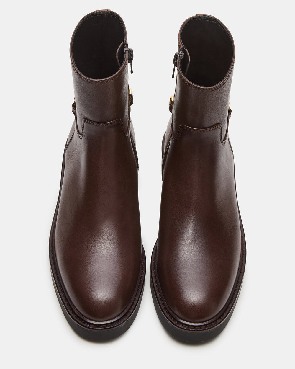 DIABLO Brown Leather Women's Ankle Boot