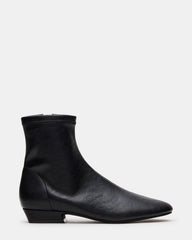 FINCH Black Round Toe Women's Ankle Boot