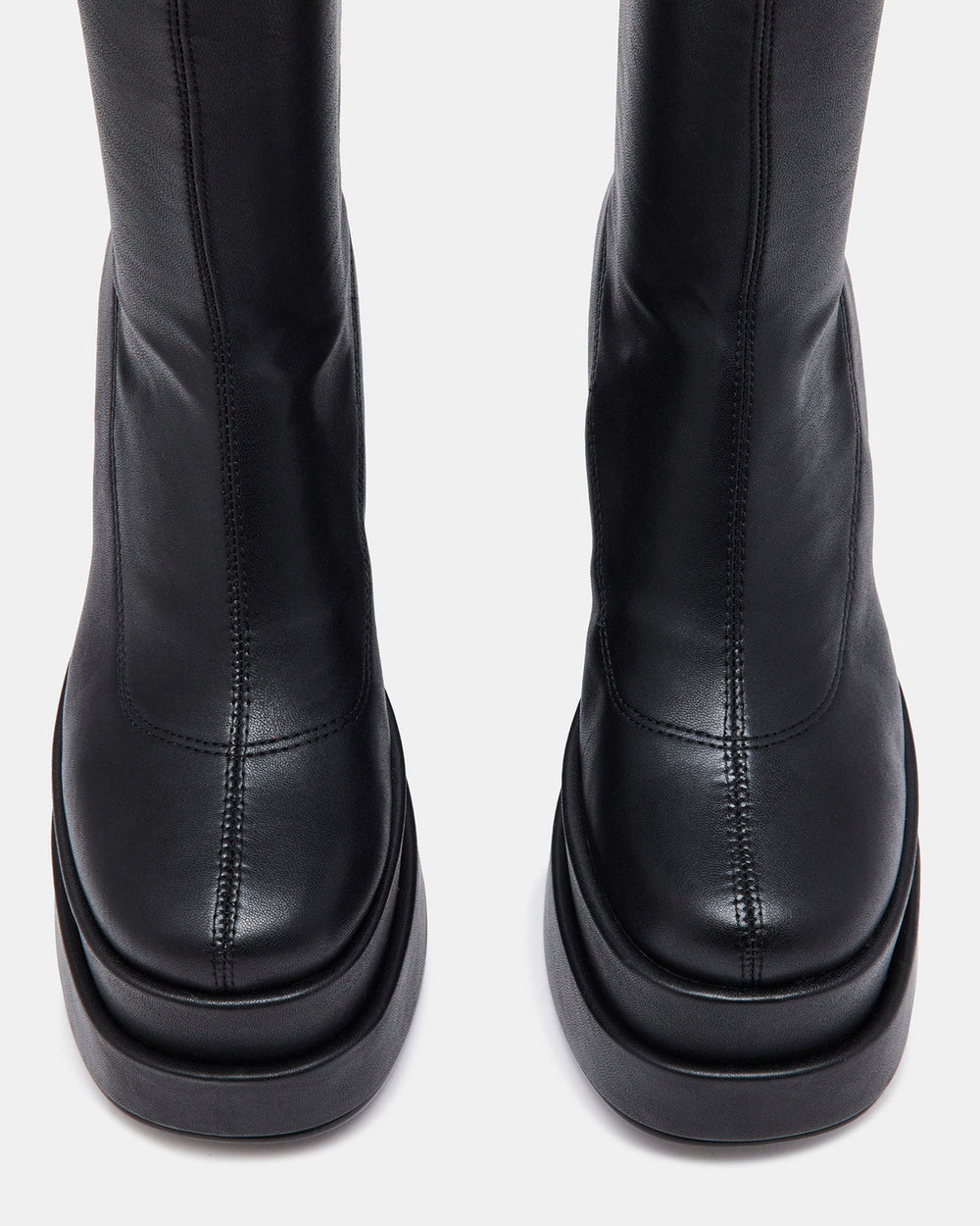 CYPRESS Black Women's Platform Vegan Leather Boots