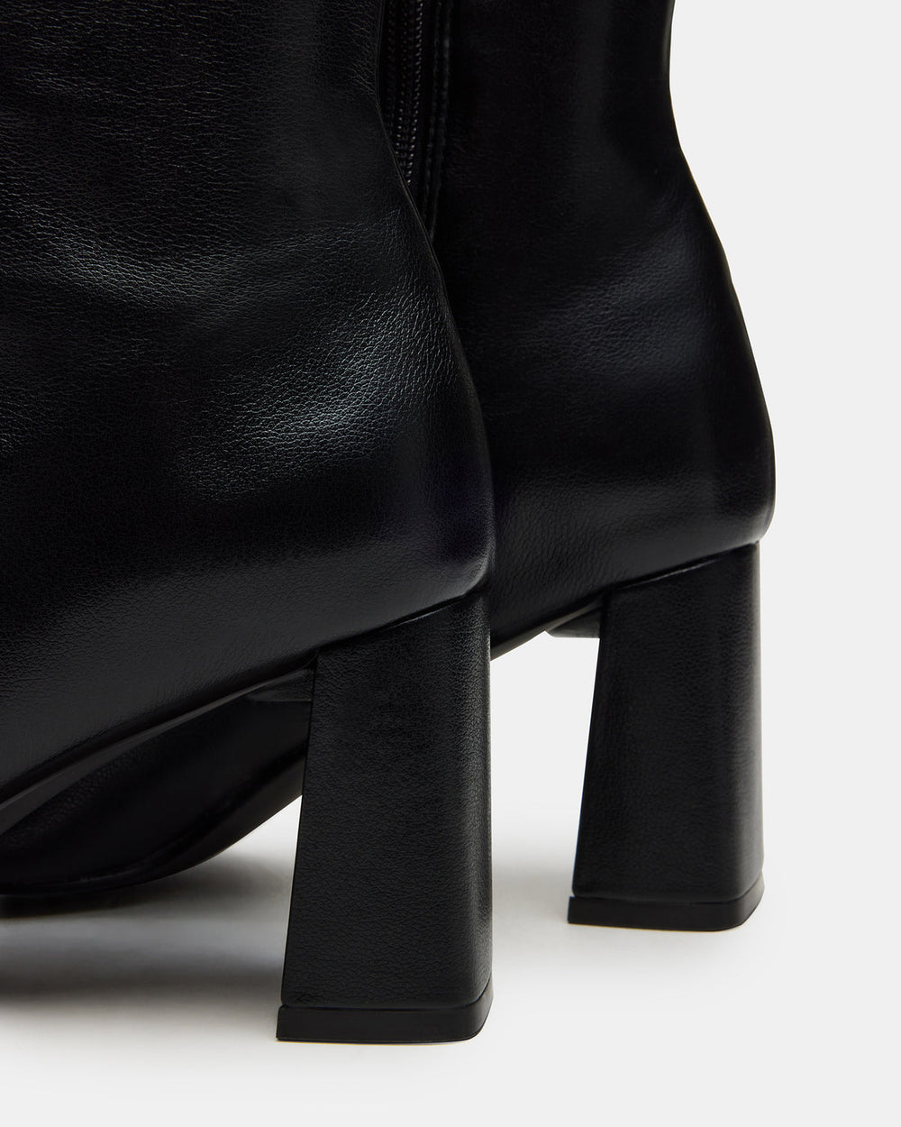 HOLLY Black Wide Calf Women's Knee-High Square-Toe Boot