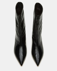 LYTTON Black Patent Pointed-Toe Kitten Heel Women's Ankle Boot