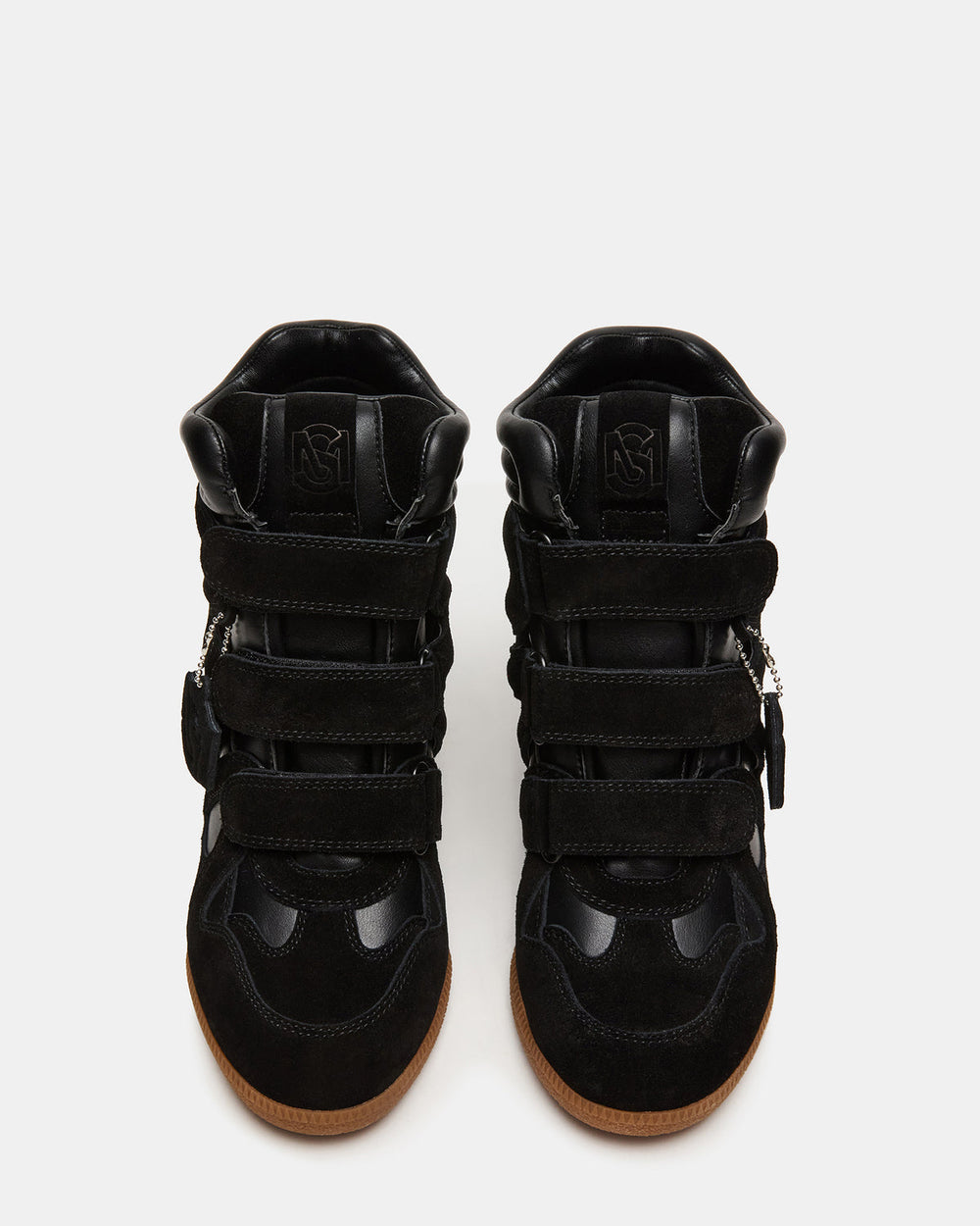 MAVIS Black Suede High-Top Velcro Women's Sneaker