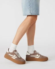 DODGE Espresso Low-Top Platform Women's Sneaker
