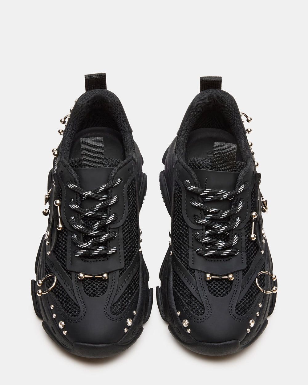 POSSESSION Piercing Black Platform Lace-Up Women's Sneaker