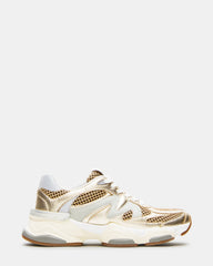 SEBI Gold Multi Low-Top Lace-Up Women's Sneaker