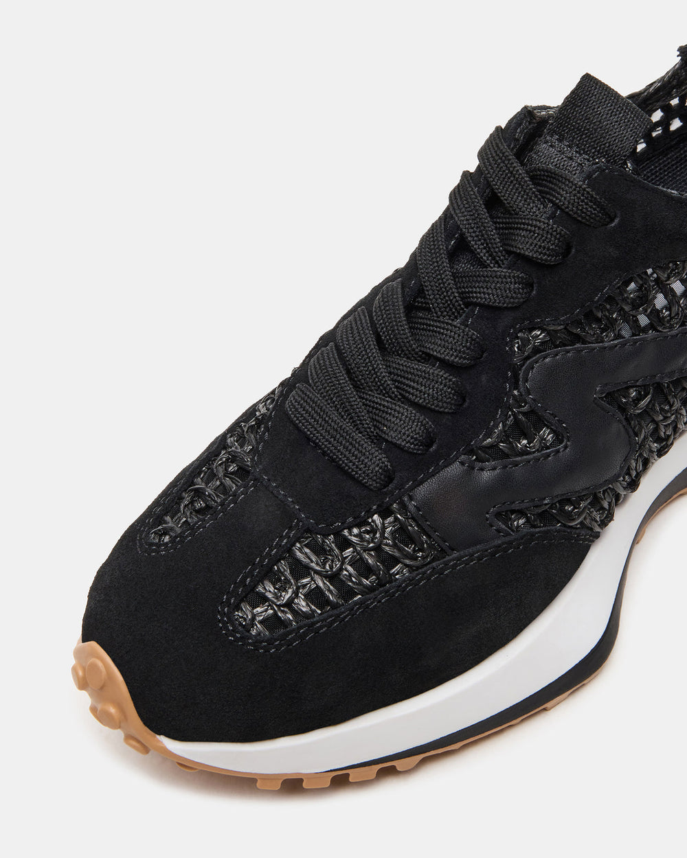 CAMPO Black/Beige Lace-Up Women's Sneaker