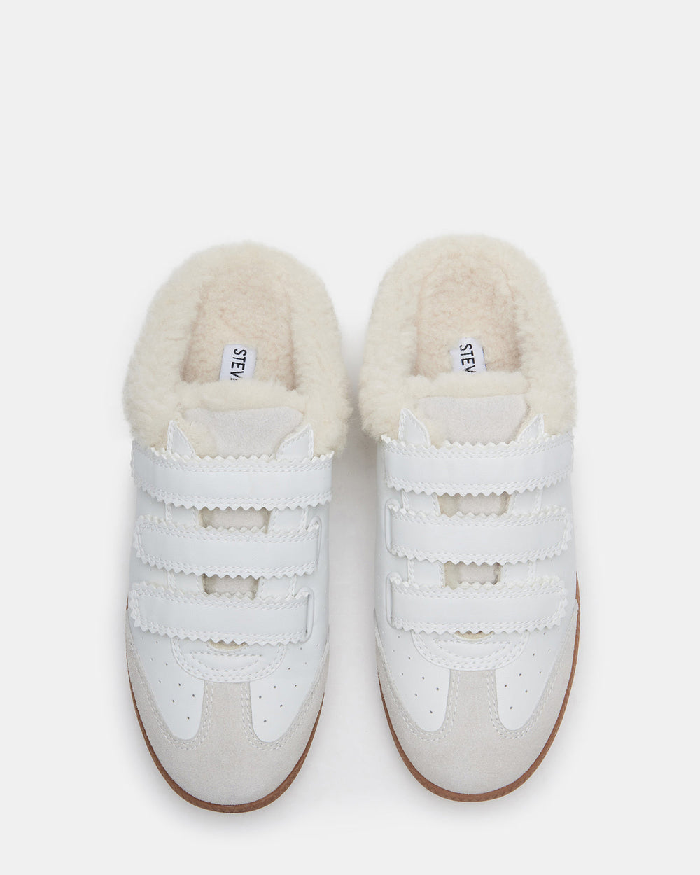 MEMENTO Faux Fur White Multi Slip-On Women's Sneaker