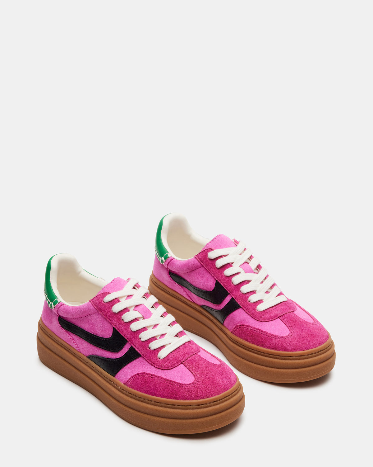 DODGE Pink Multi Low-Top Platform Women's Sneaker