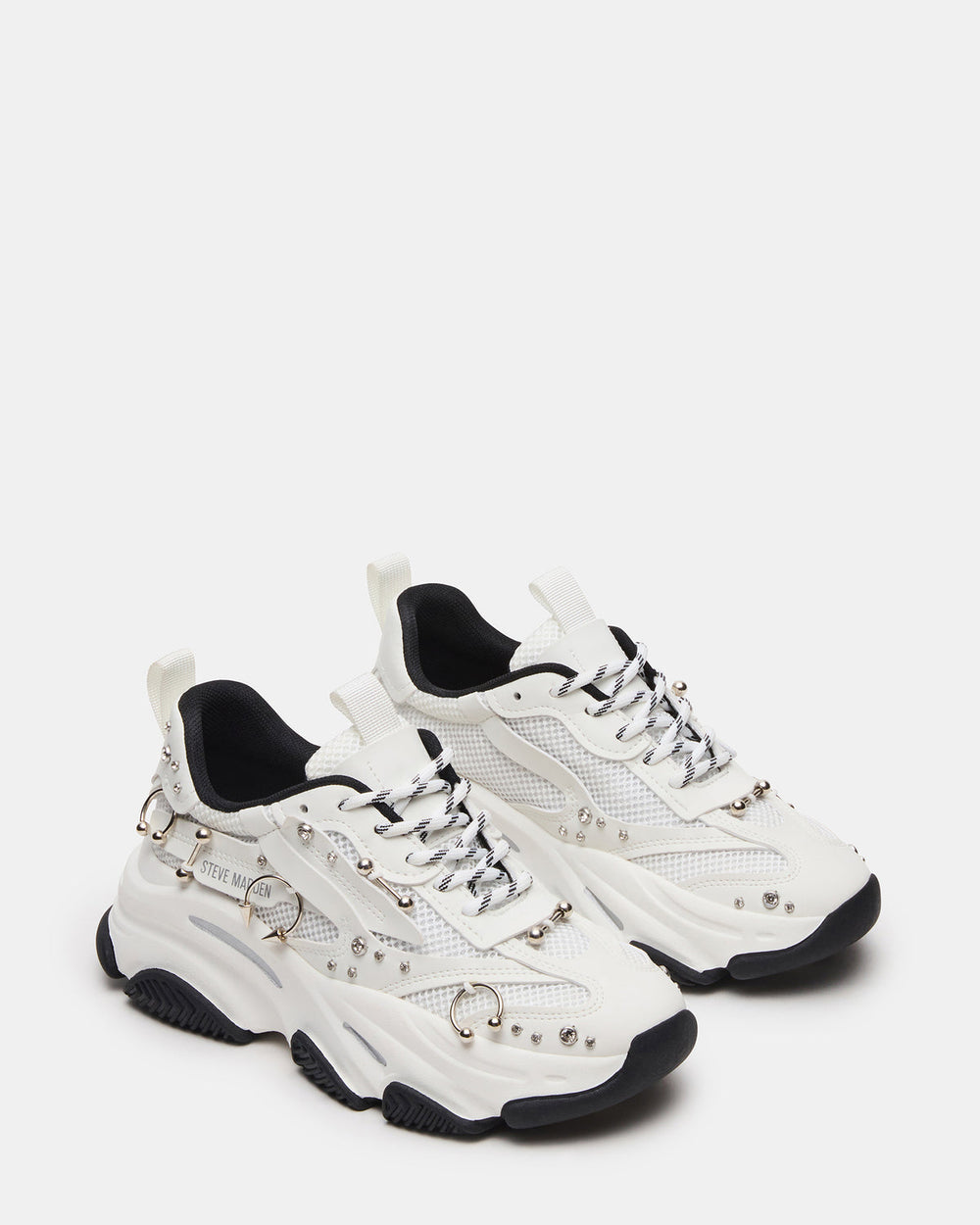 POSSESSION Piercing White Platform Lace-Up Women's Sneaker