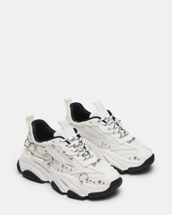 POSSESSION Piercing White Platform Lace-Up Women's Sneaker