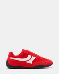 DOBSON Red Women's Low-Top Lace-Up Sneaker