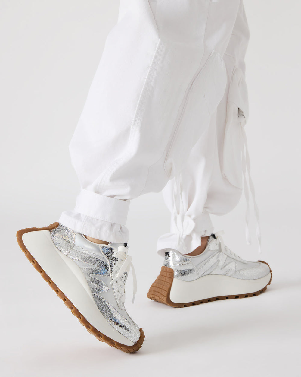 SUPERCAMPO Gold Multi Women's Platform Low-Top Sneaker