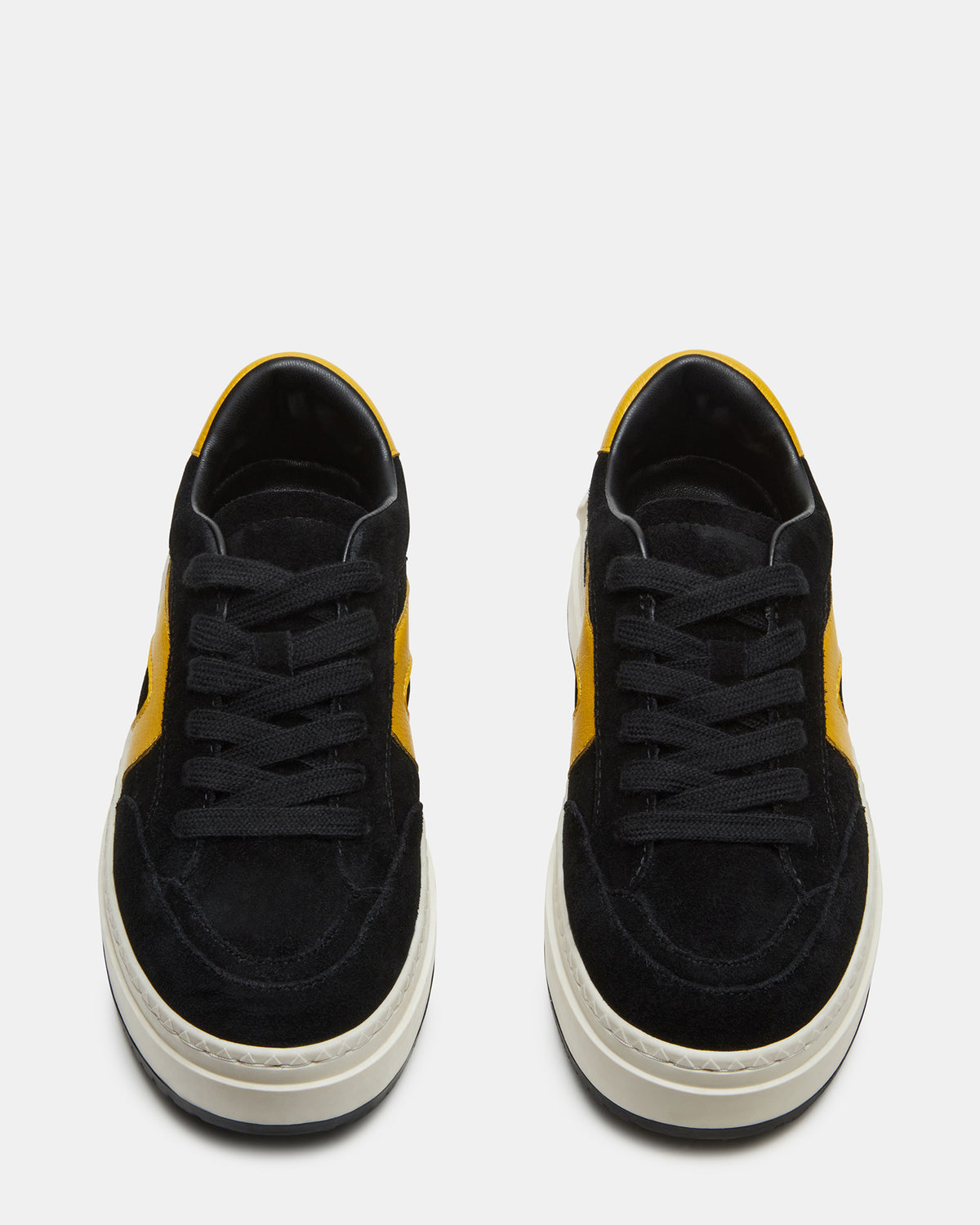 KICKFLIP Black Suede Platform Low-Top Sneaker | Women's Sneakers