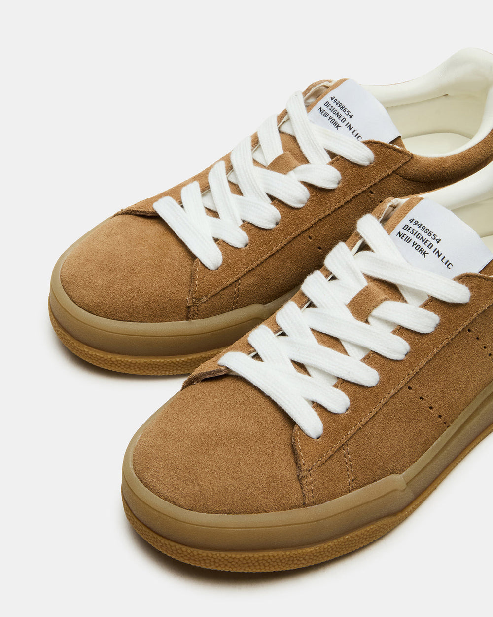STRIVE Tan Suede Low-Top Lace-Up Sneaker | Women's Sneakers