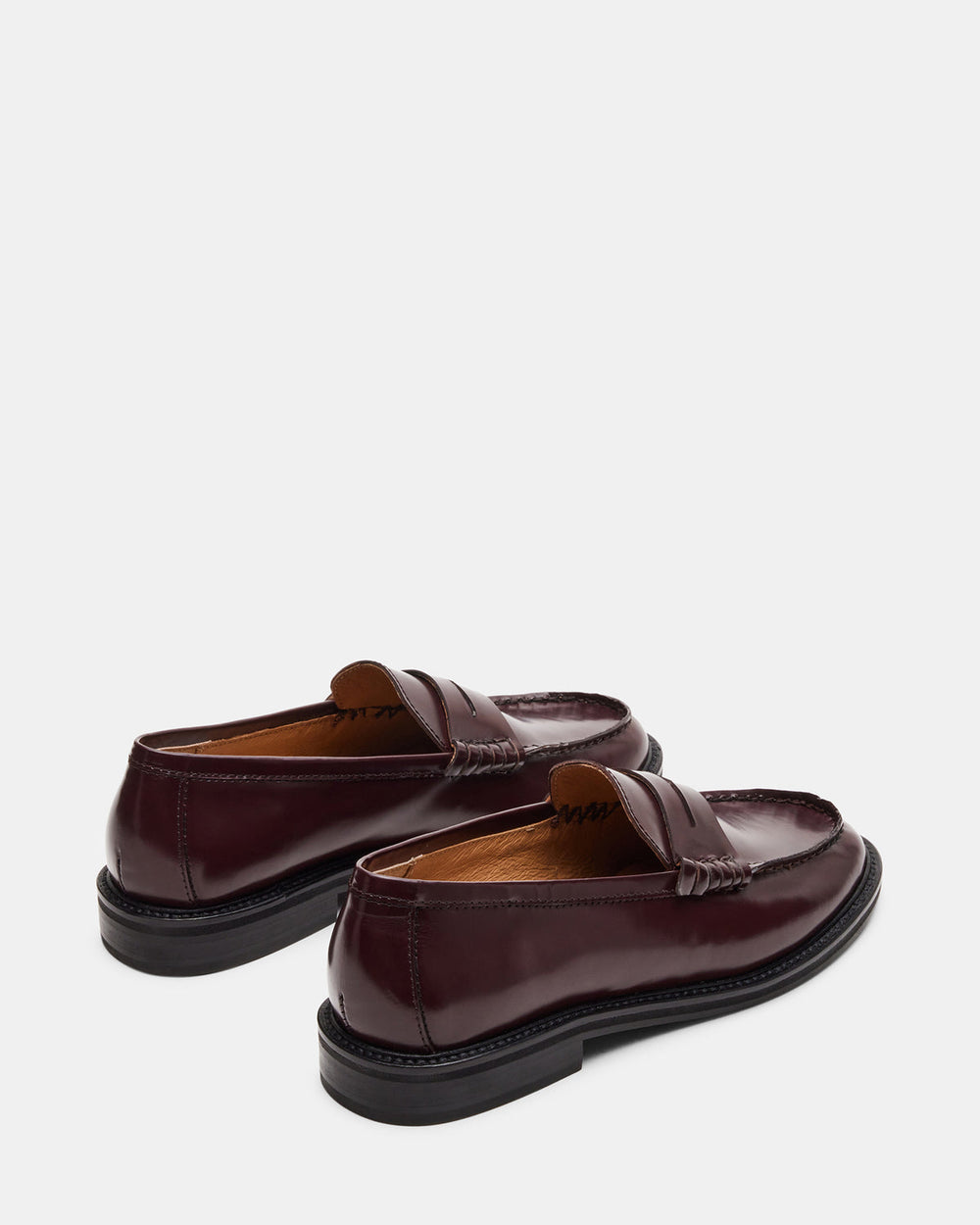 MADISON Burgundy Box Leather Women's Penny Loafer