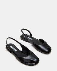 ZEST Black Slingback Cut-Out Round-Toe Women's Flat