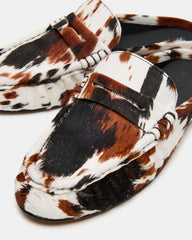 RAFE Brown Multi Slip-On Mule Women's Flat