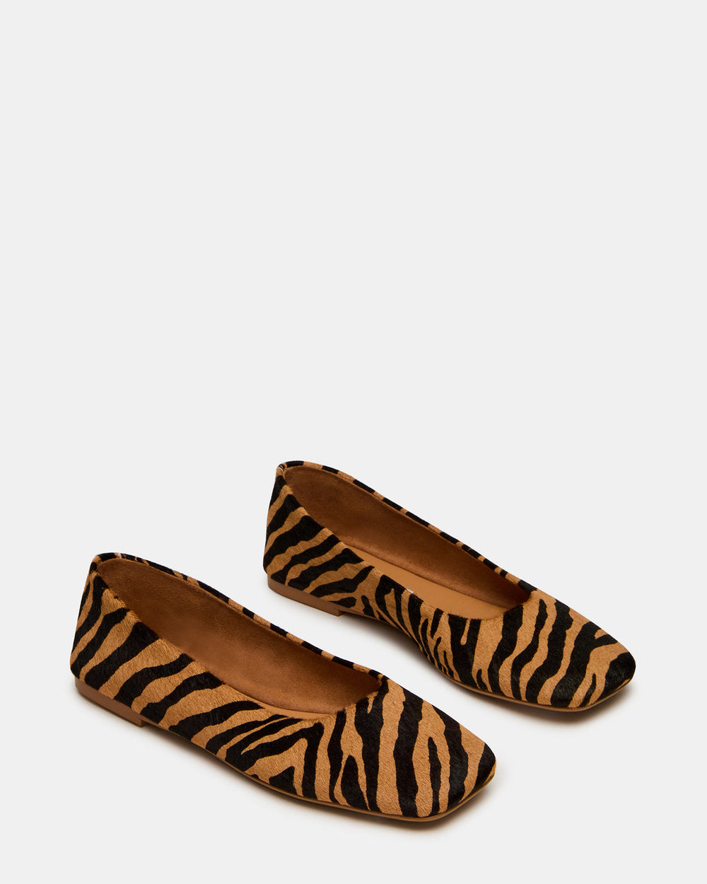 NURTURE Zebra Square-Toe Ballet Women's Flat