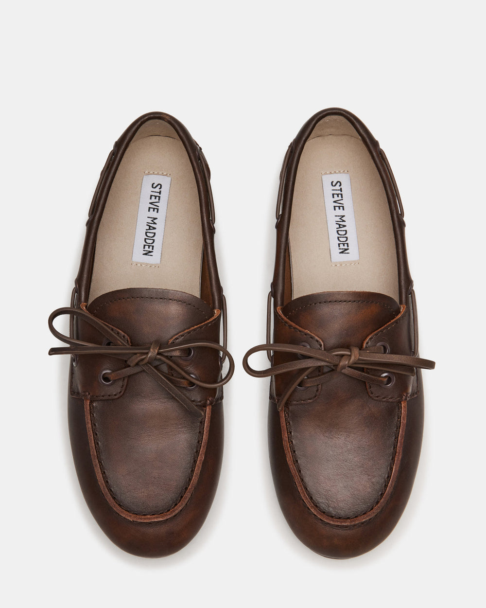 SAG Brown Leather Women's Boat Shoe