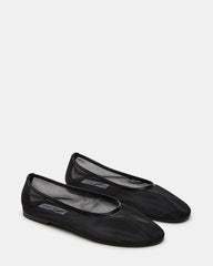 MEADOW Black Mesh Women's Ballet Flats