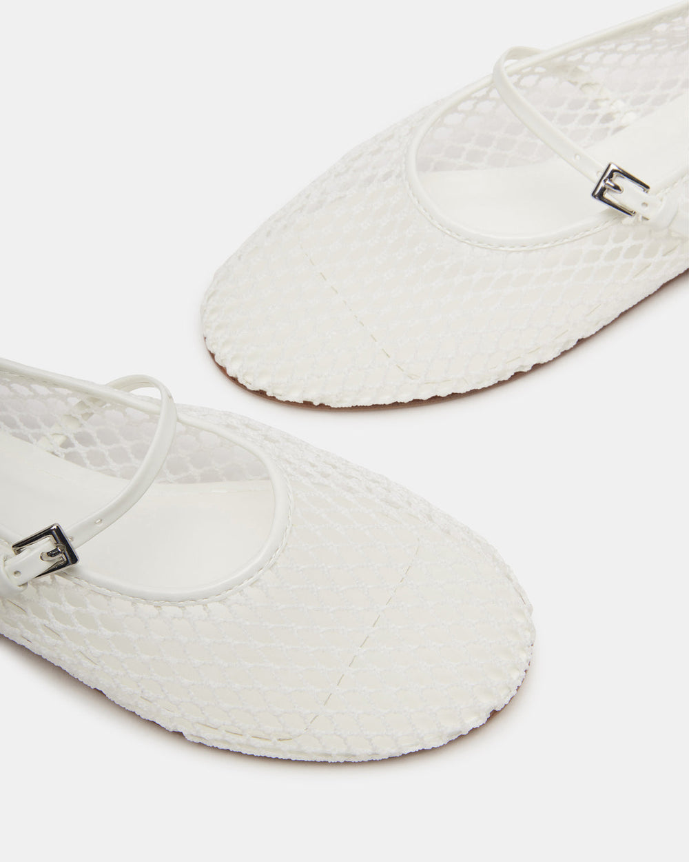 MAGS White Mary Jane Women's Ballet Flats