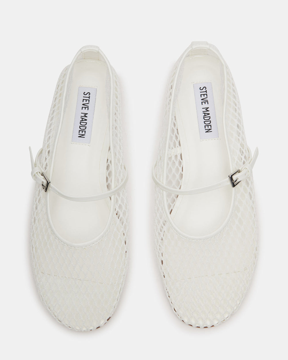 MAGS White Mary Jane Women's Ballet Flats
