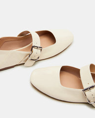 JENNI Bone Leather Women's Square-Toe Mary Jane Ballet Flat