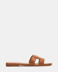 HADYN Cognac Leather Sandal | Women's Designer Sandals