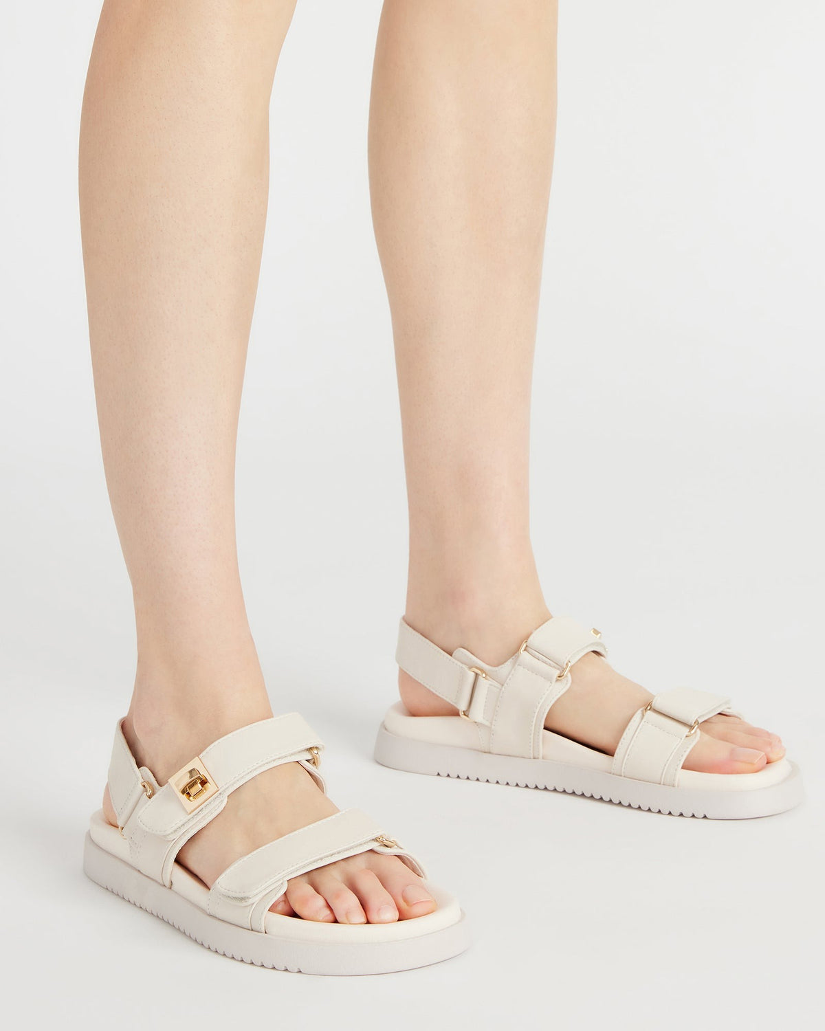 MONA Bone Leather Flatform Women's Sandal