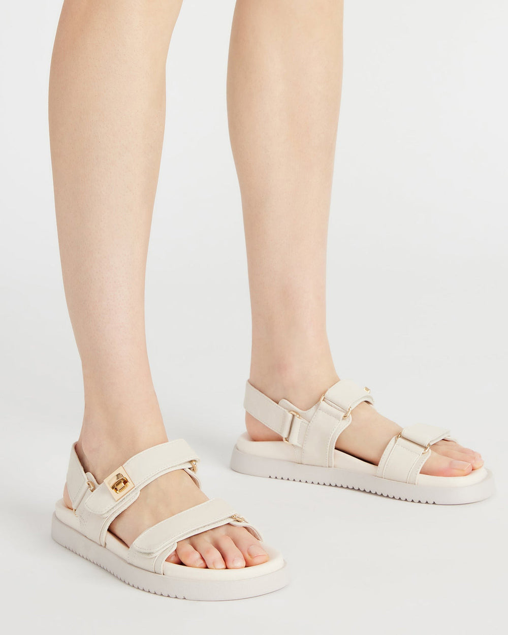 MONA Bone Leather Flatform Women's Sandal