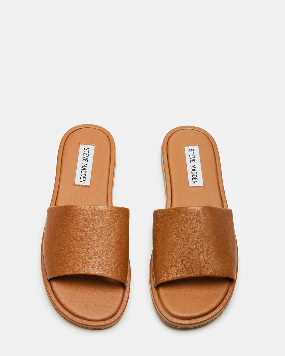 KAYA Brown Leather Slide Sandal | Women's Sandals