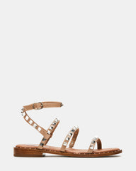 TRAVEL Tan Women's Studded Strappy Sandal