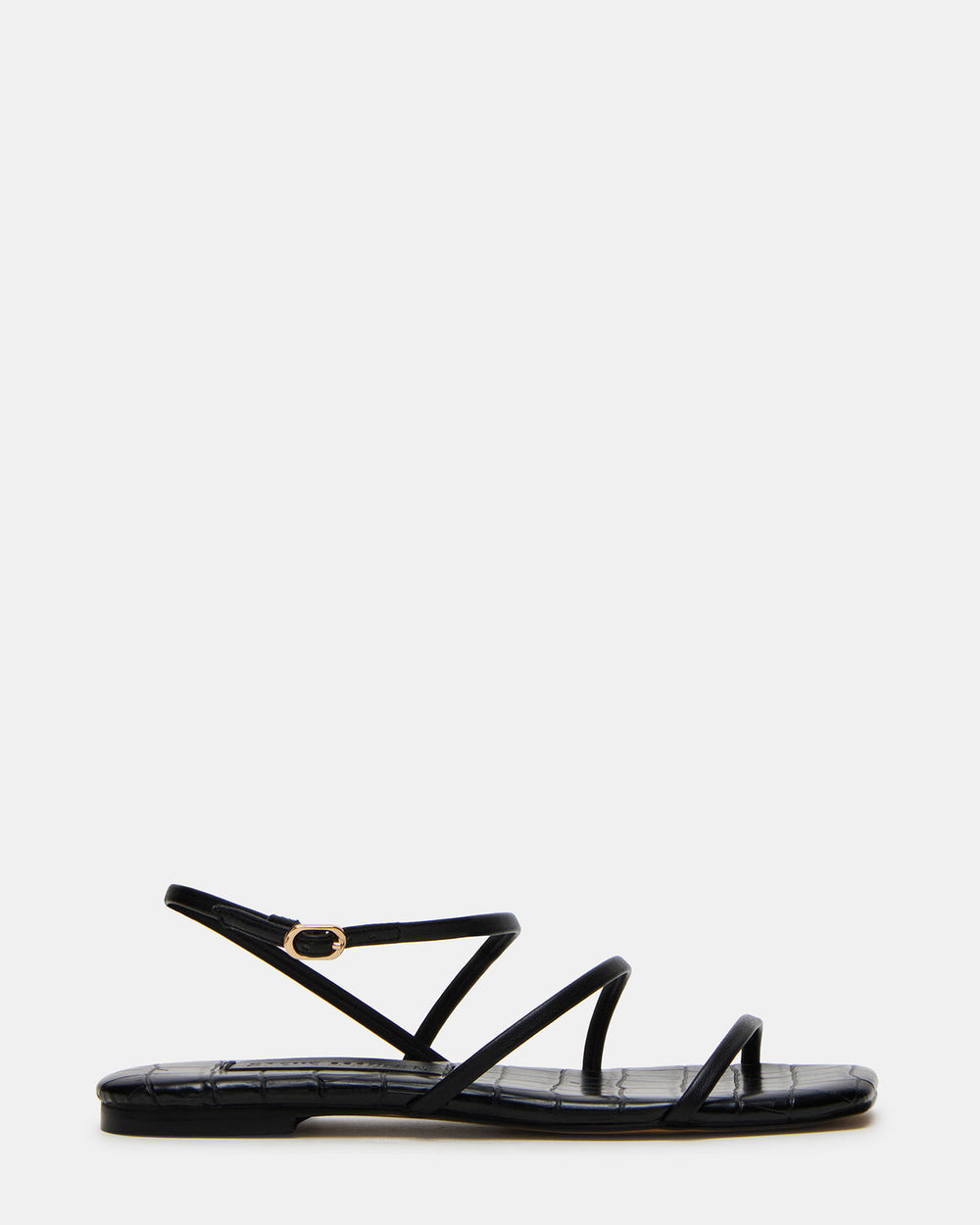 TANGO Black Square-Toe Strappy Women's Sandal