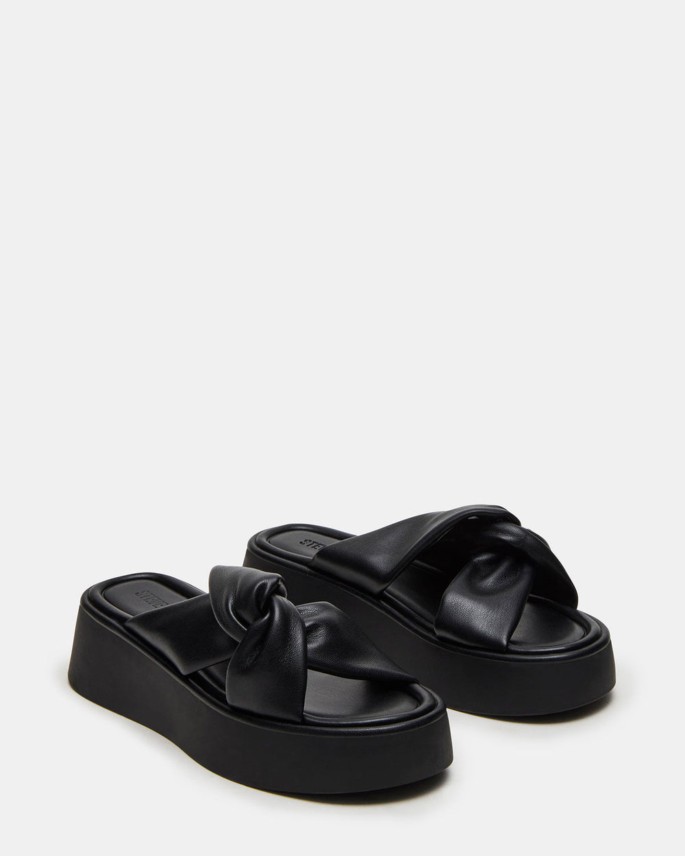 CYRIX Black Women's Platform Slide Sandal