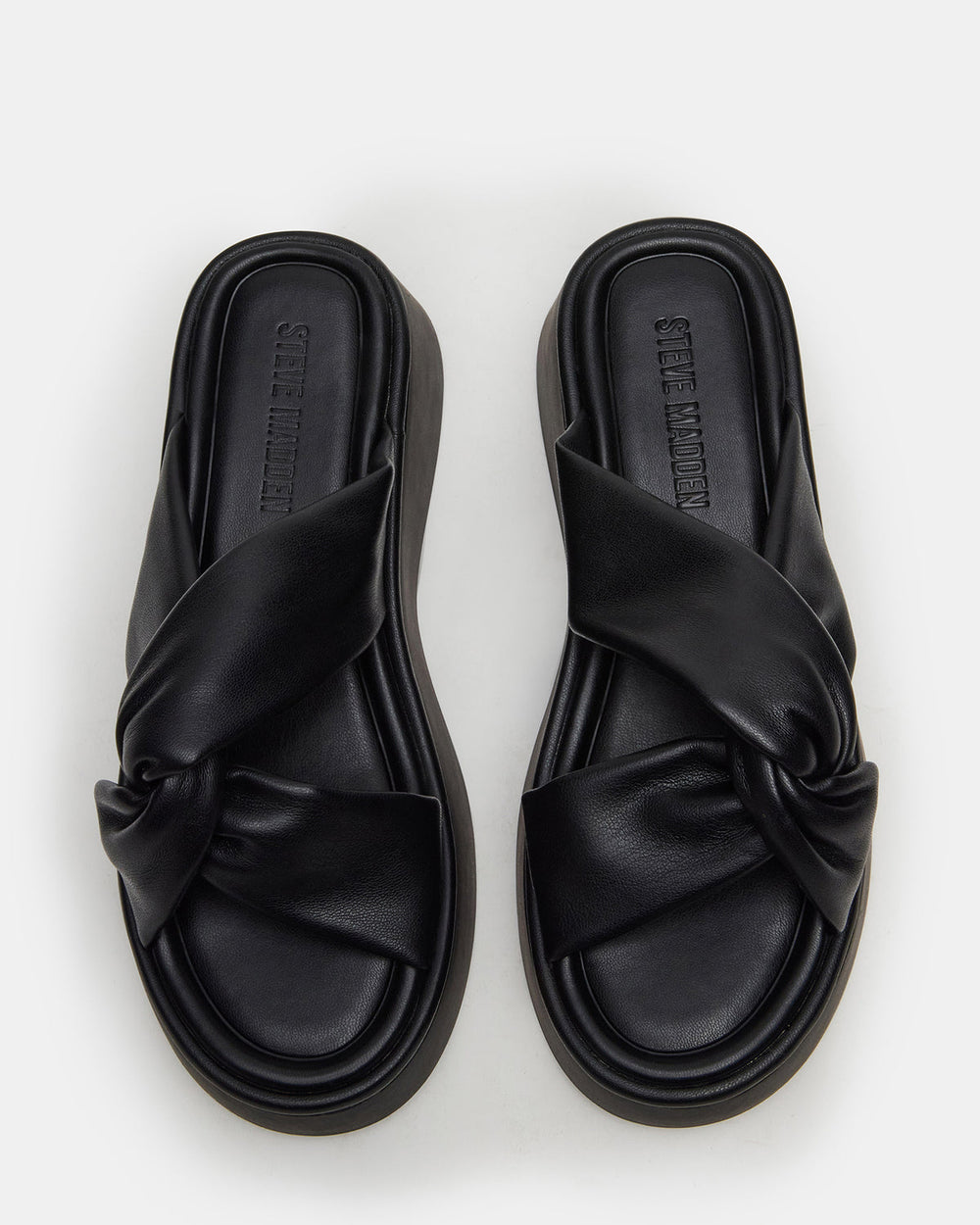 CYRIX Black Women's Platform Slide Sandal