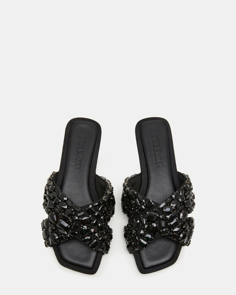 LEVITY Black Square-Toe Slide Women's Sandal