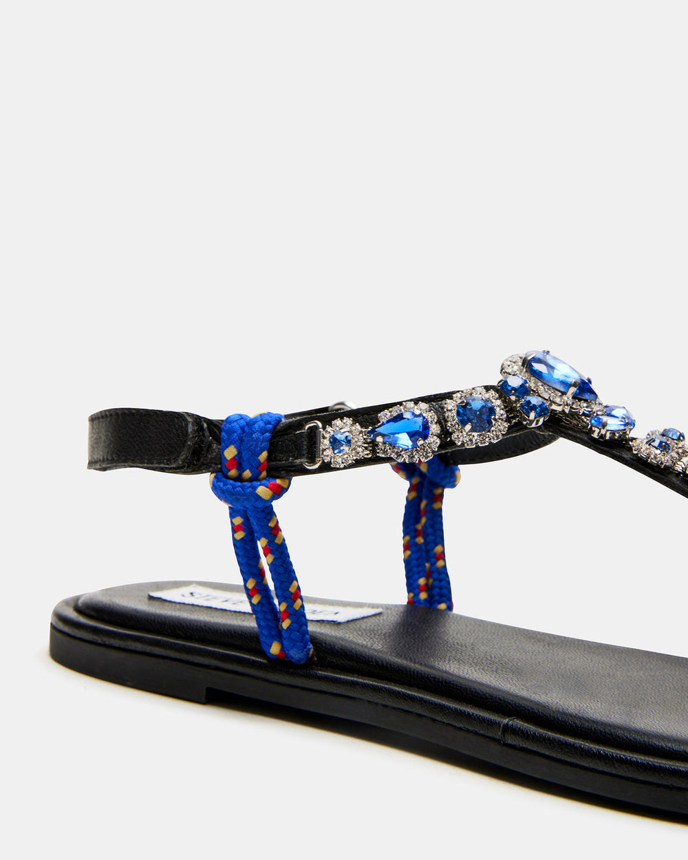 SOLITA Blue Multi Rhinestone Ornament Thong Sandal | Women's Sandals