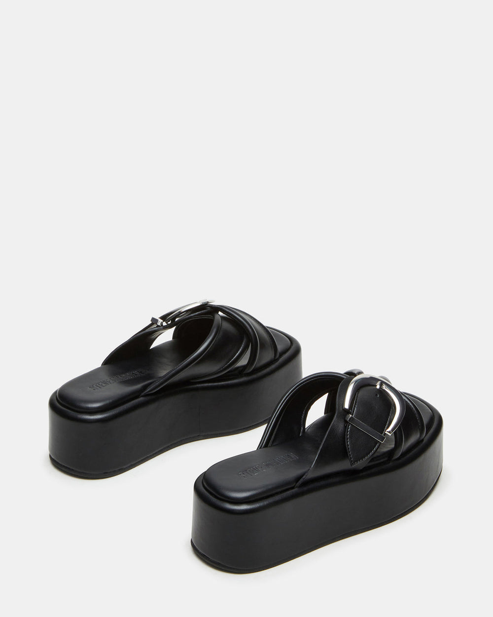 CYPHER Black Women's Platform Square Toe Sandal
