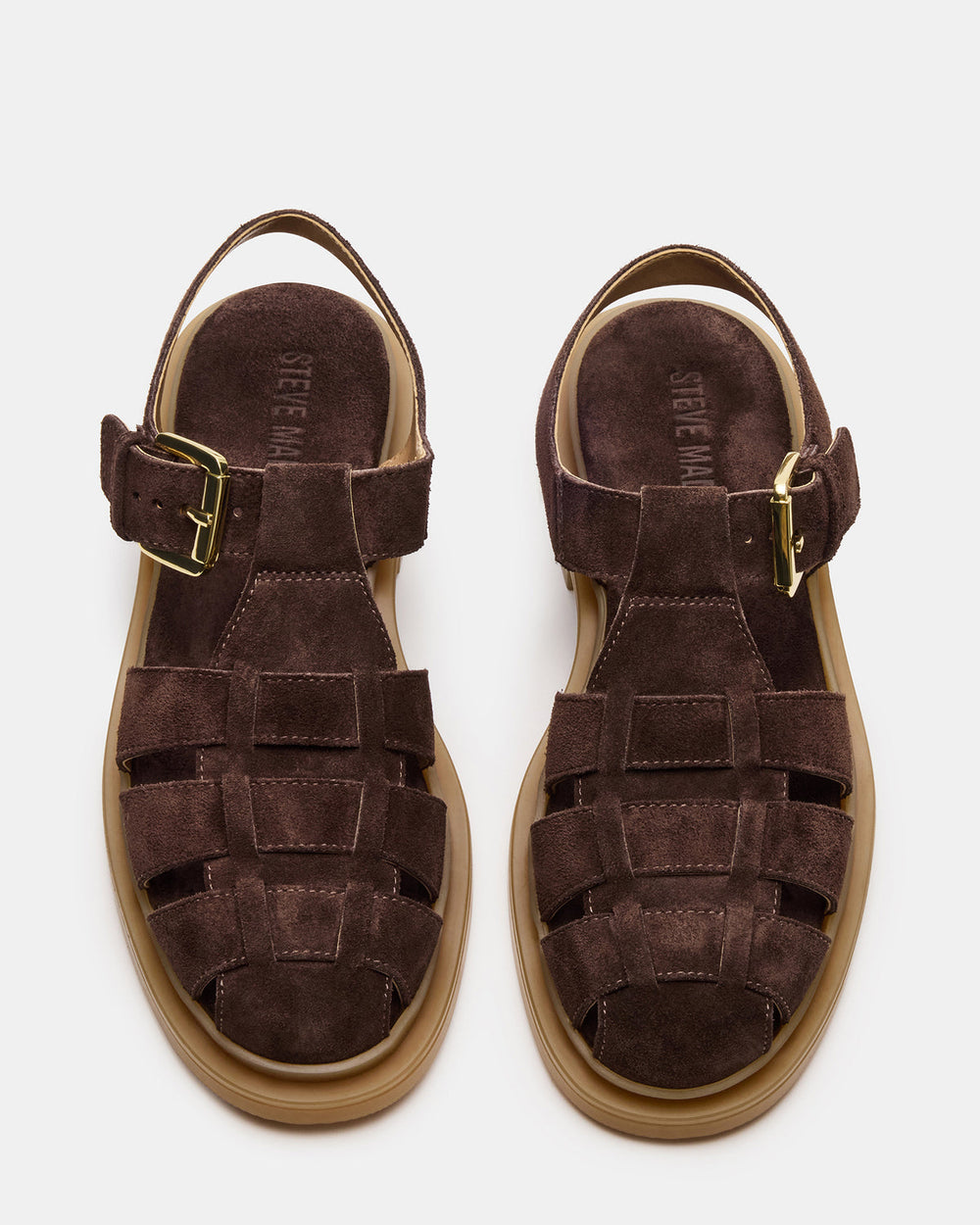 TOPE Chocolate Brown Suede Strappy Fisherman Women's Sandal