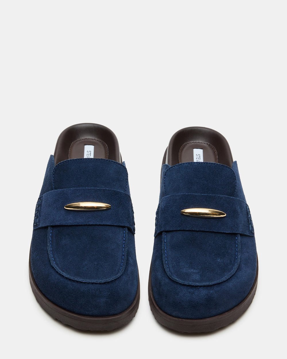 TOBIN Navy Suede Slip-On Mule Women's Flat
