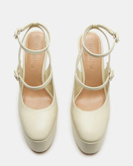 SCOTLYN Bone Leather Women's Platform Block Heel