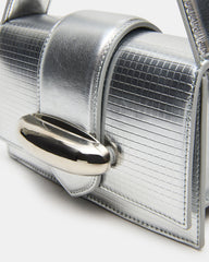 MISHELL Bag Silver Disco Top-Handle Mini Handbag