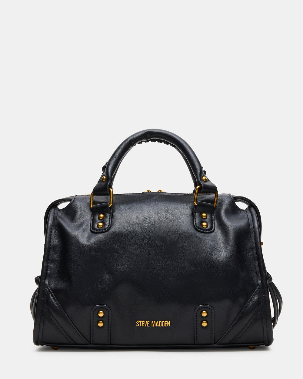 RIGGS Bag Black/Gold Slouchy Top-Handle Crossbody Satchel Handbag